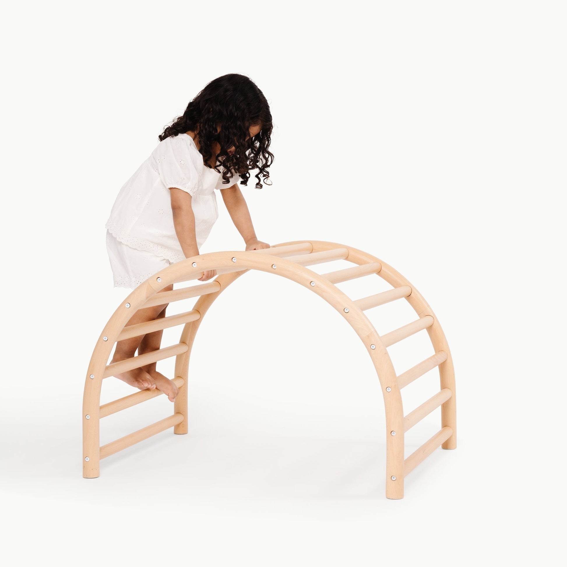 Wooden climbing arch - The Nurturing Nook
