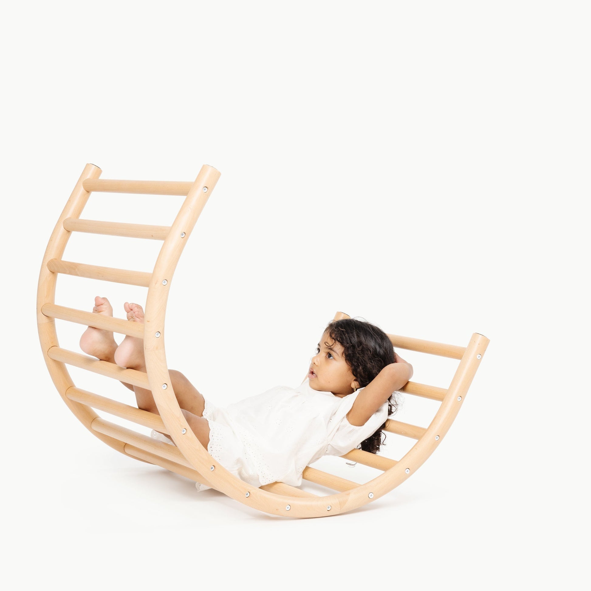 Wooden climbing arch - The Nurturing Nook