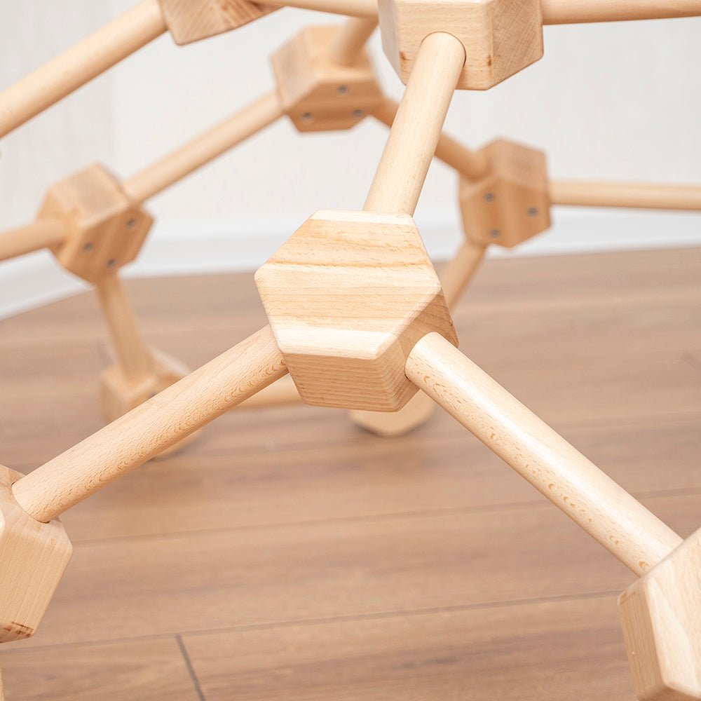 Wooden climbing dome - rainbow and neutral available - The Nurturing Nook