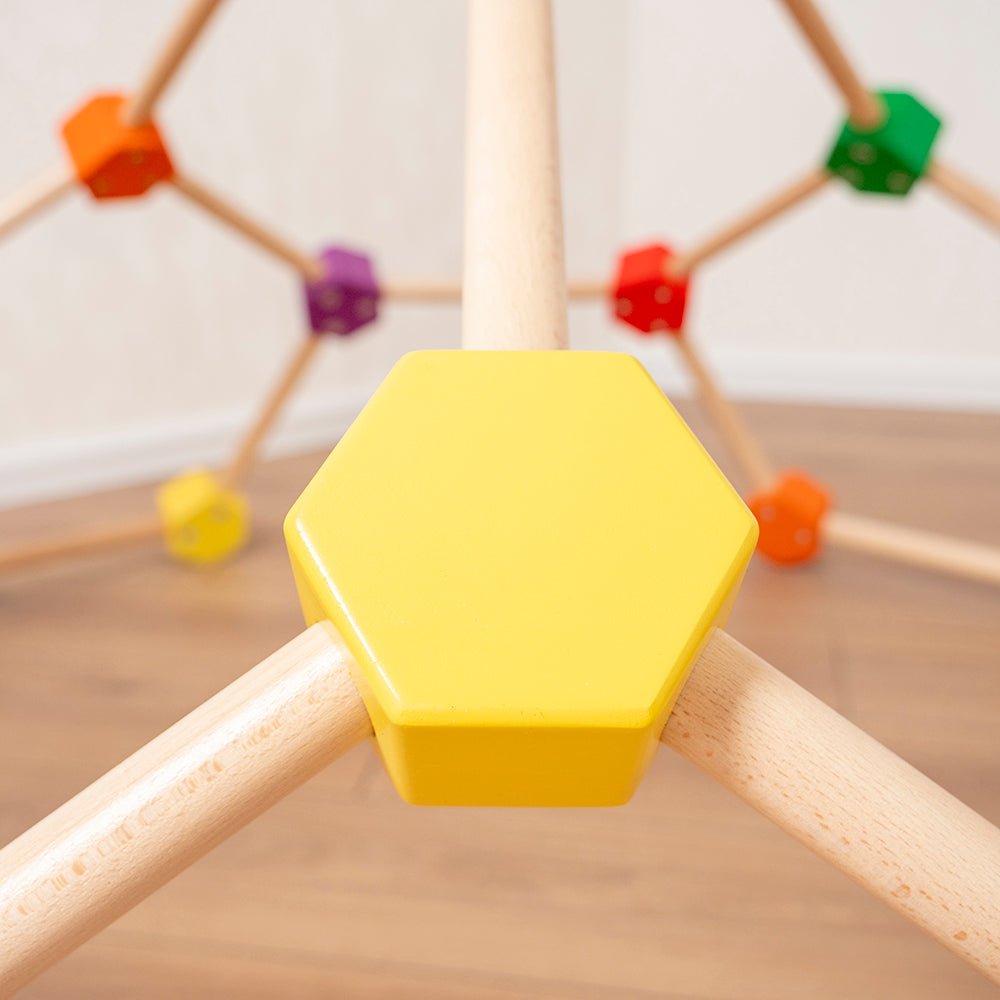 Wooden climbing dome - rainbow and neutral available - The Nurturing Nook