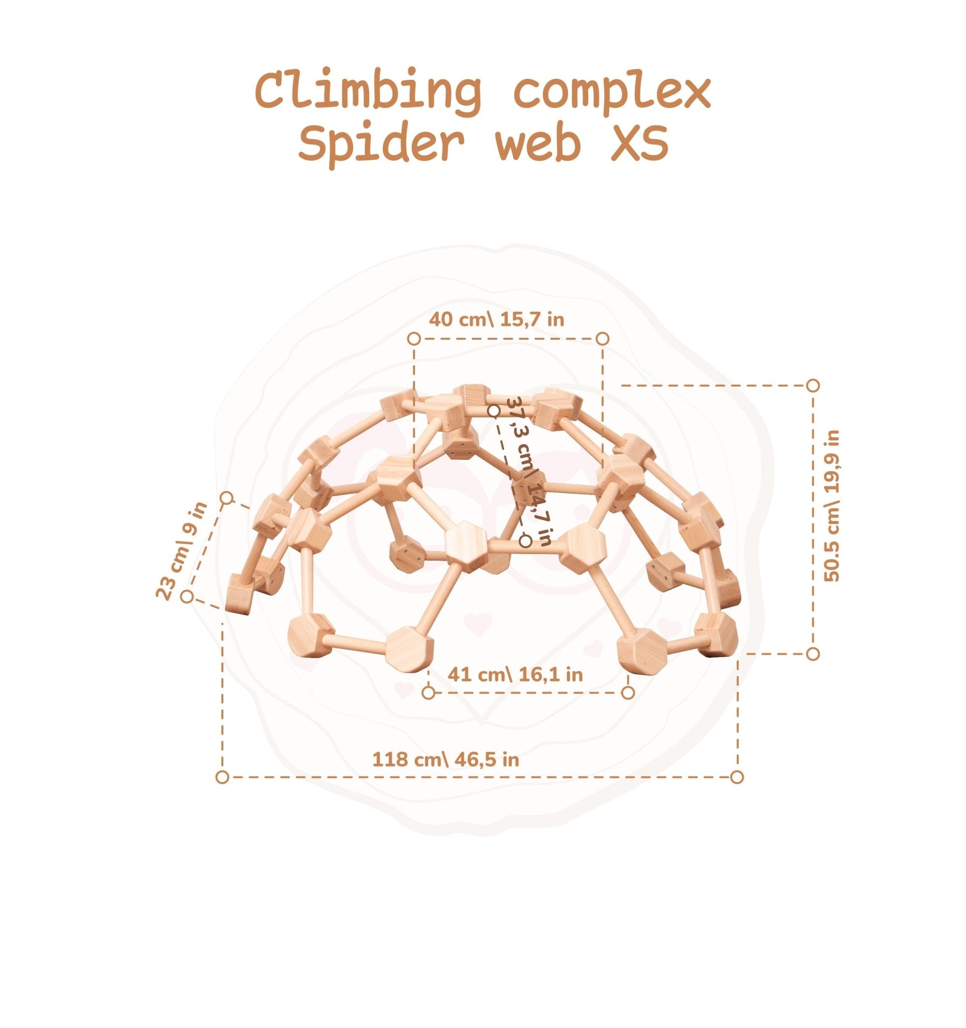 Wooden climbing dome - rainbow and neutral available - The Nurturing Nook