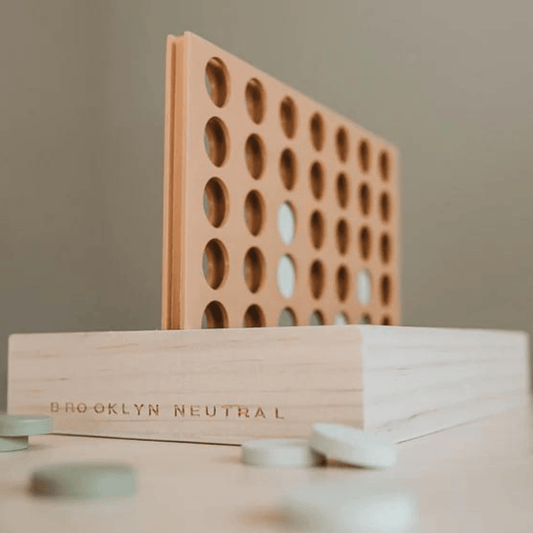 Wooden Four in a Row - The Nurturing Nook