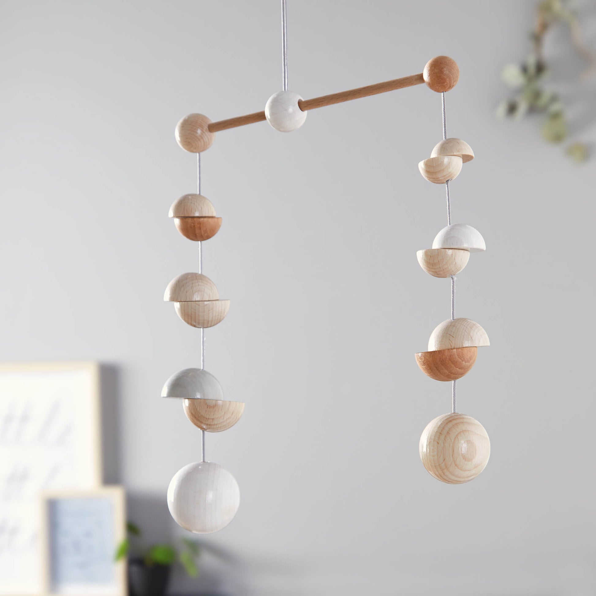 Wooden Mobile Dots - The Nurturing Nook