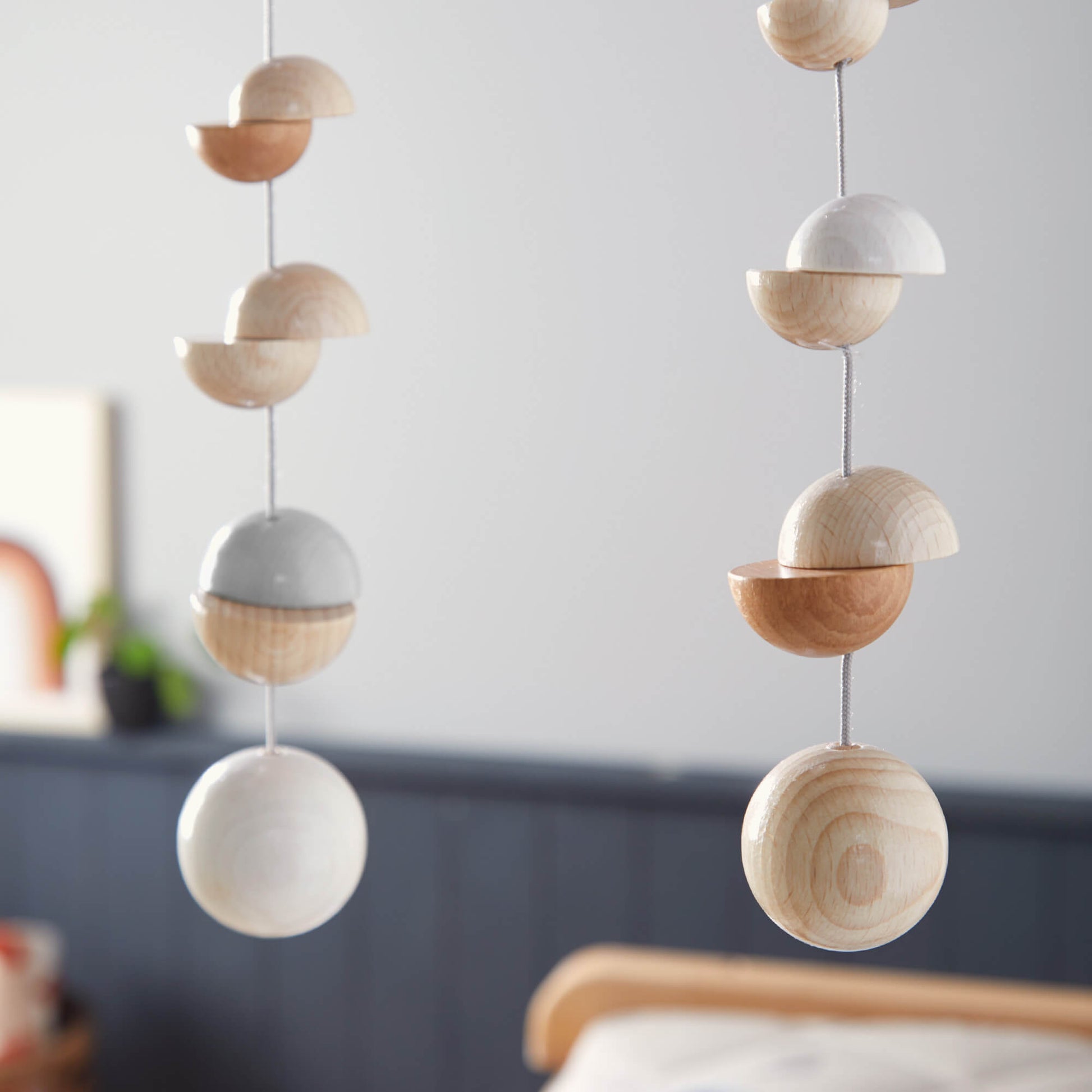 Wooden Mobile Dots - The Nurturing Nook