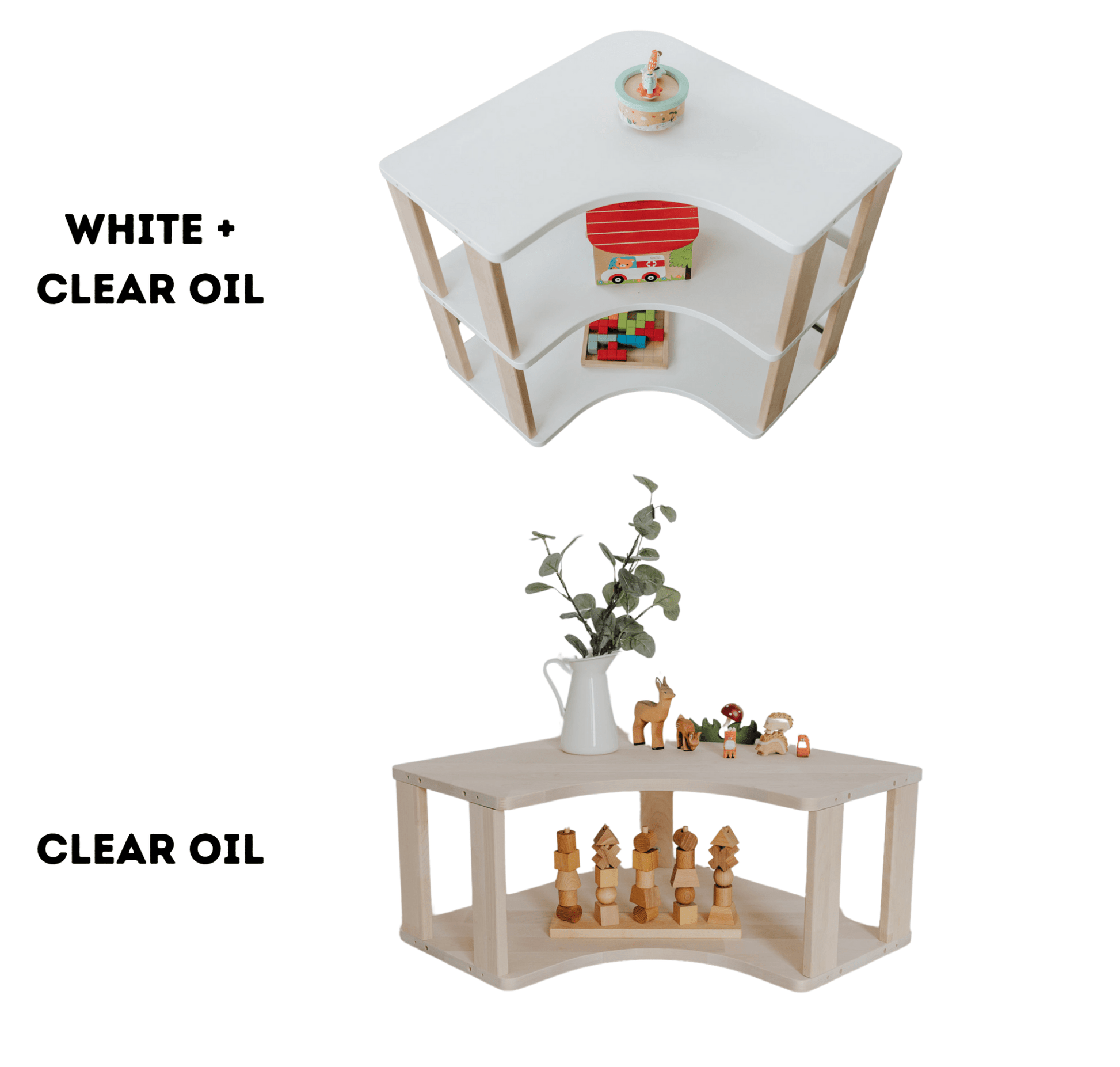 Wooden Montessori Bookshelf for Kids | Toddler Bookshelf | Bookshelf Decor - The Nurturing Nook