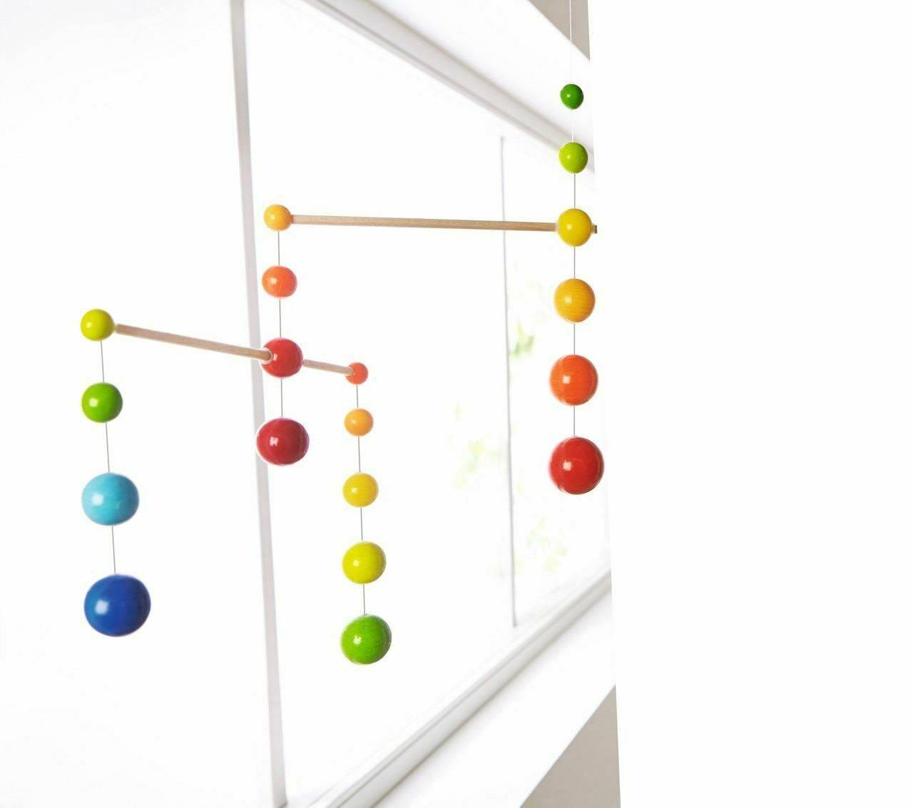 Wooden rainbow mobile - The Nurturing Nook