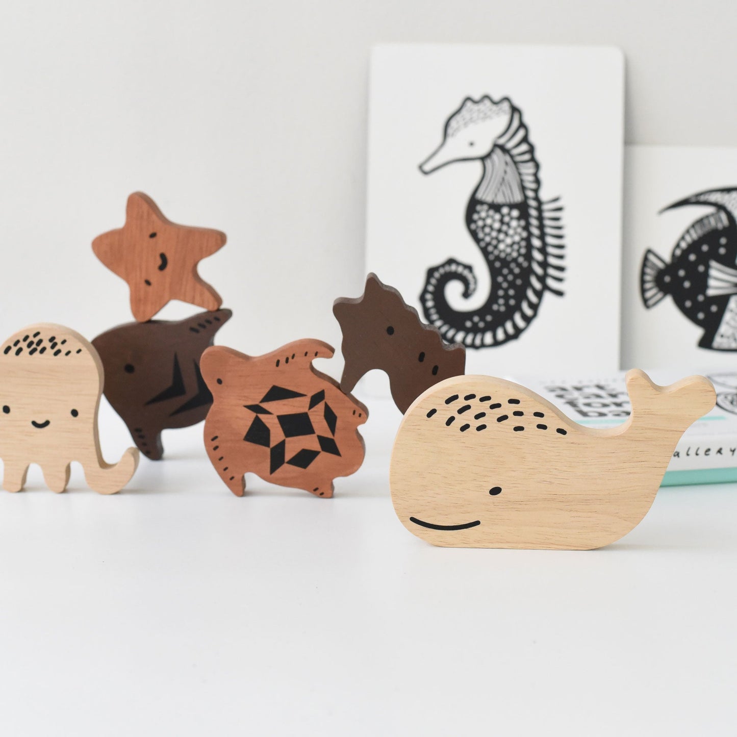 Wooden Tray Puzzle - Ocean Animals - The Nurturing Nook