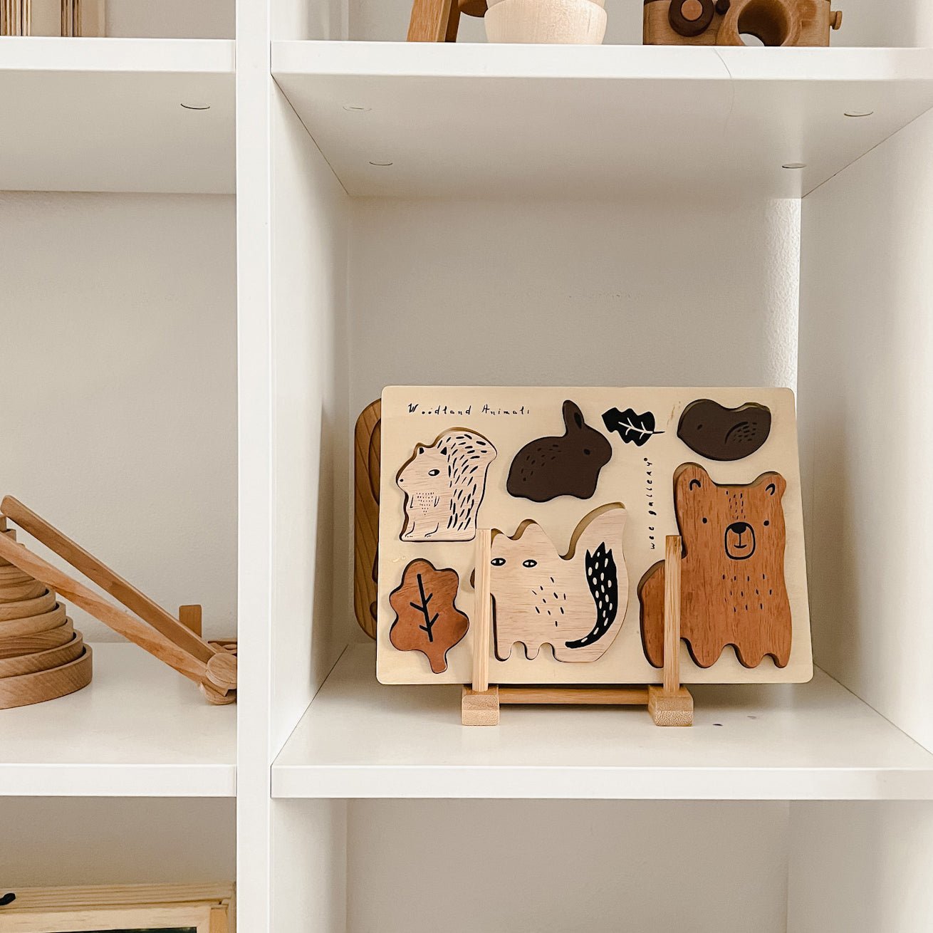 Wooden Tray Puzzle - Woodland Animals - The Nurturing Nook