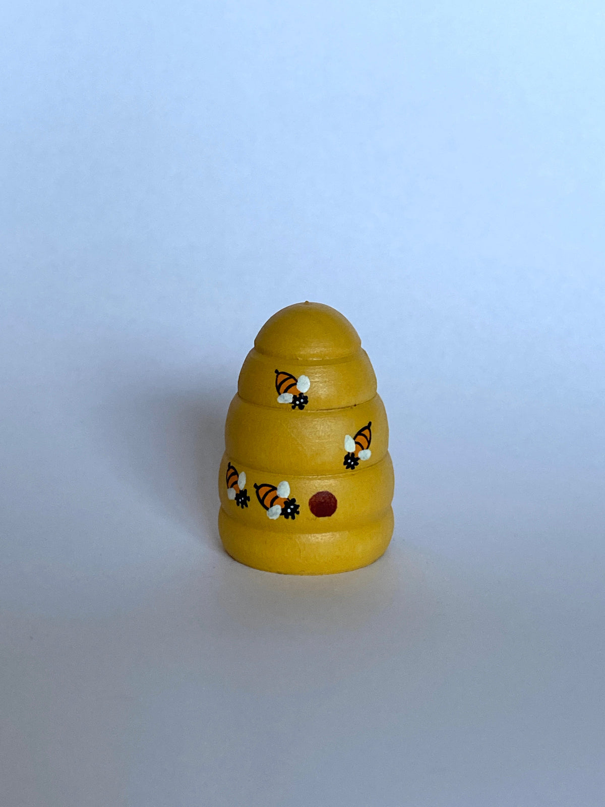 Wooden Beehive Figurine Toy