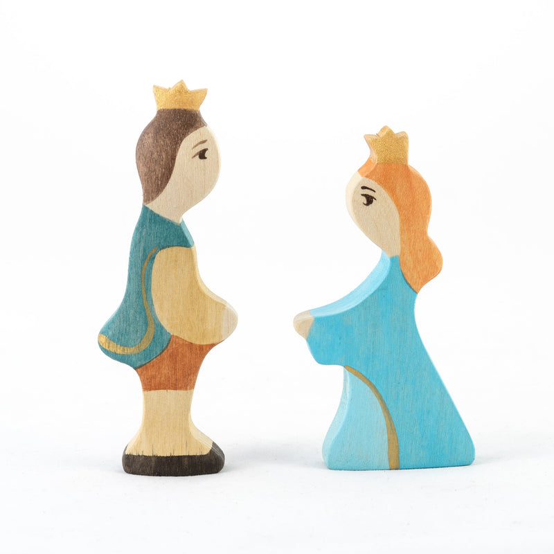 Waldorf Wooden Prince and Princess Figures
