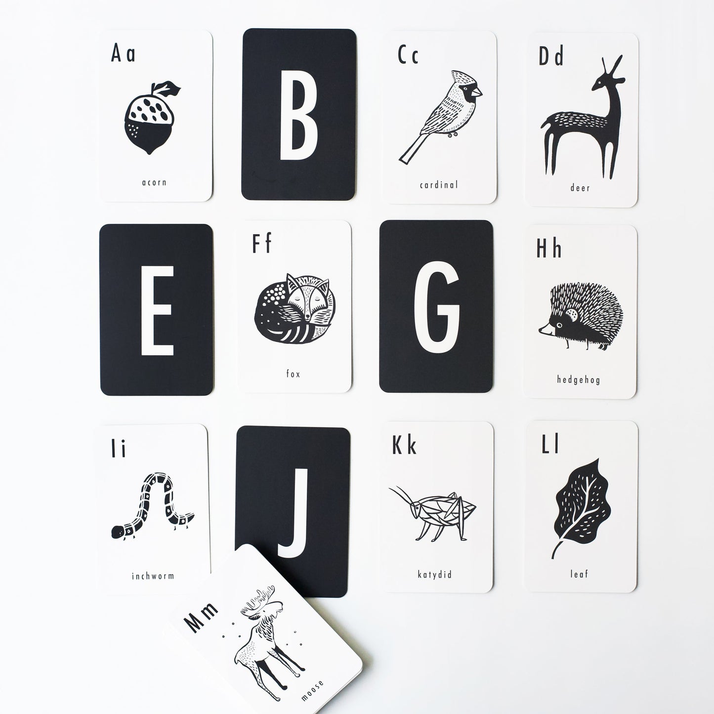Woodland Alphabet Cards - The Nurturing Nook