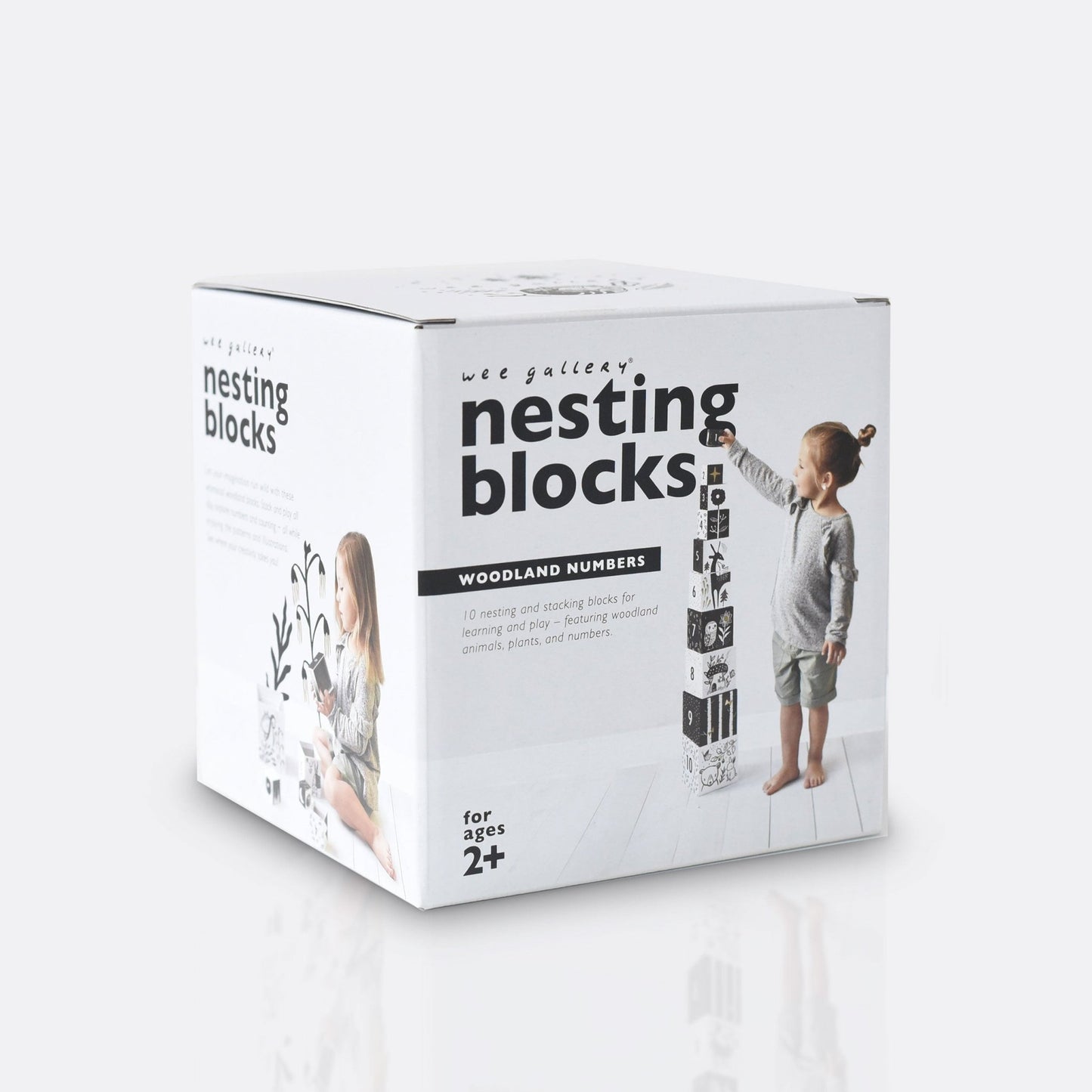 Woodland animal nesting blocks – set of 10 stackable counting cubes - The Nurturing Nook