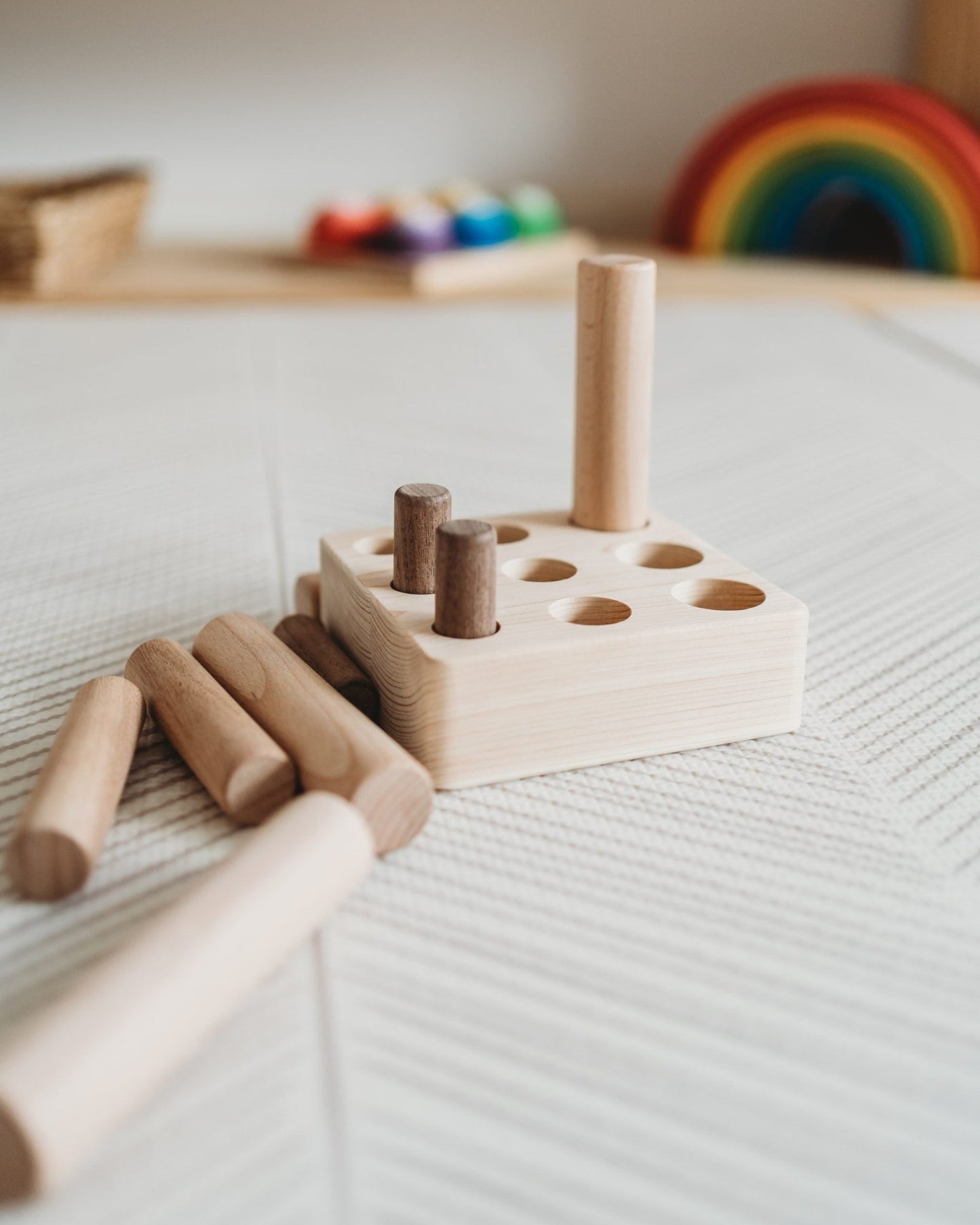 Montessori 9 - Peg Puzzle - The Nurturing Nook