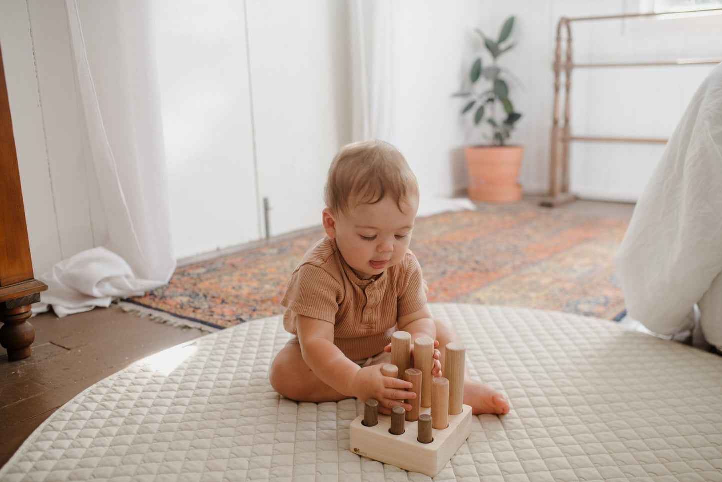 Montessori 9 - Peg Puzzle - The Nurturing Nook