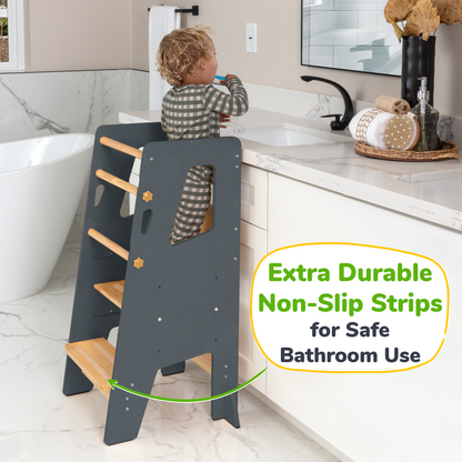 Montessori Toddler Tower - Adjustable Kitchen Stool Helper