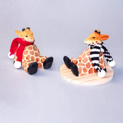 Paint Your Own Wood Carved Giraffe DIY Painting Kit