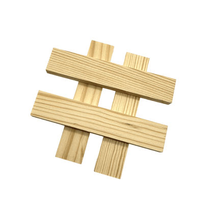 120 Pcs Natural Wooden Building Planks Set - The Nurturing Nook