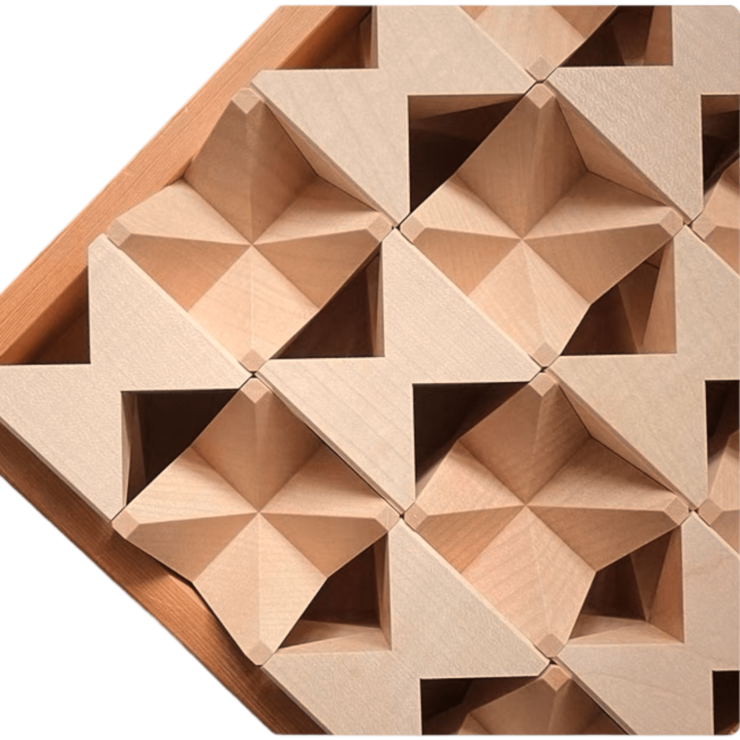 16 Pcs Natural Wooden Construction Puzzle Toy with Storage Tray - The Nurturing Nook