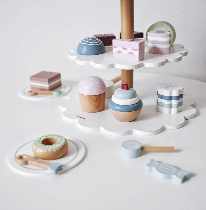 22 Pcs Cake Pop Shop Pretend Dessert Bakery Play Set - The Nurturing Nook