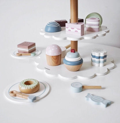 22 Pcs Cake Pop Shop Pretend Dessert Bakery Play Set - The Nurturing Nook