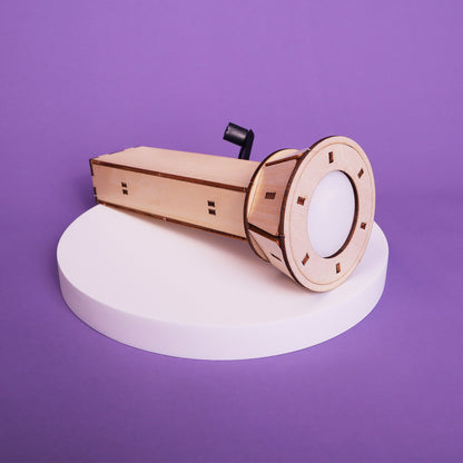 Hand-Crank Flashlight DIY Kit, Educational STEM Toy