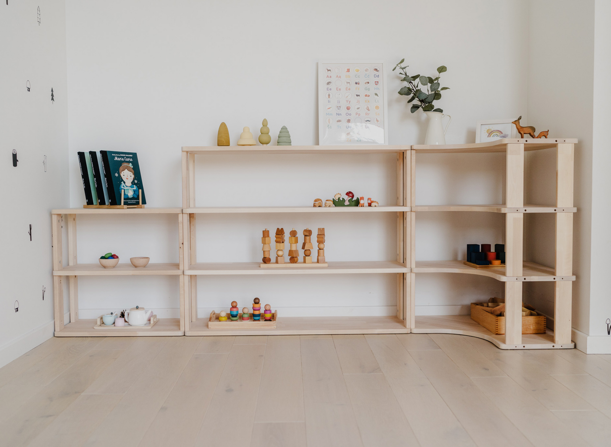 Unique & Stylish Montessori Modular Shelving Units - ALL VARIANTS | Design Your Dream Room - The Nurturing Nook