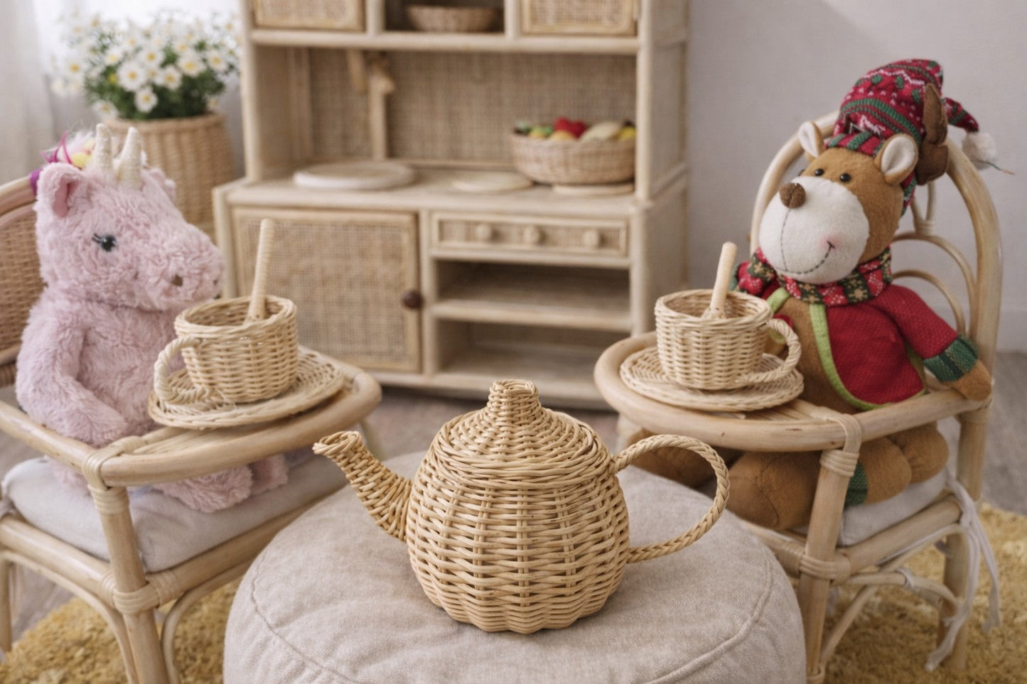 Wicker Tea Party Play Set