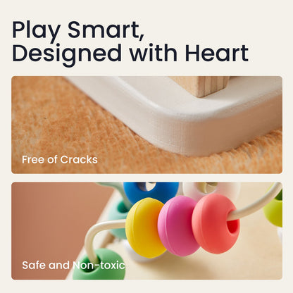 Brain & Hands Playset — Montessori Box (4–6 Months) + Activity Cube