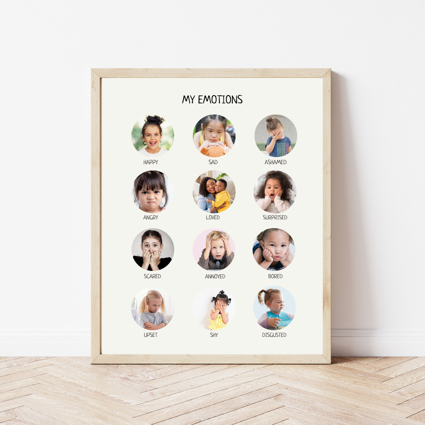 Feelings & Emotions Poster - Calming Techniques Chart for Classroom, Montessori & Homeschool Decor | Digital Download