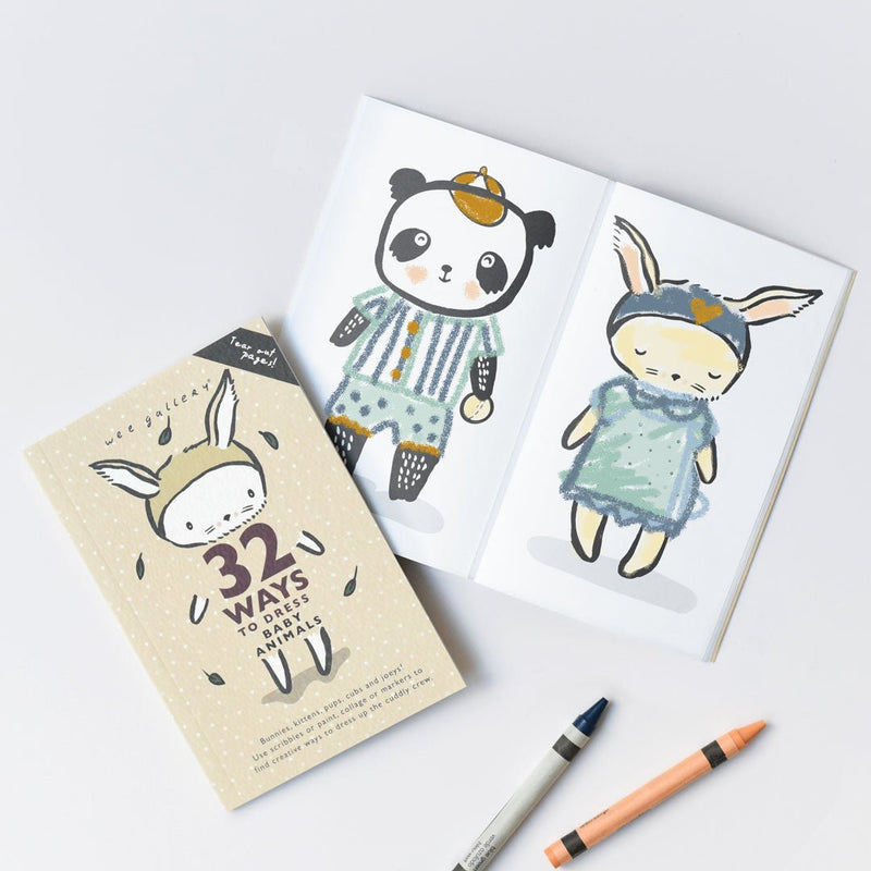 32 ways to dress baby animals - toddler activity book