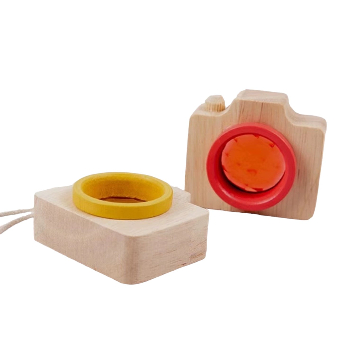 5 Pcs Mini Gemmed Wooden Camera Kaleidoscope - The Nurturing Nook