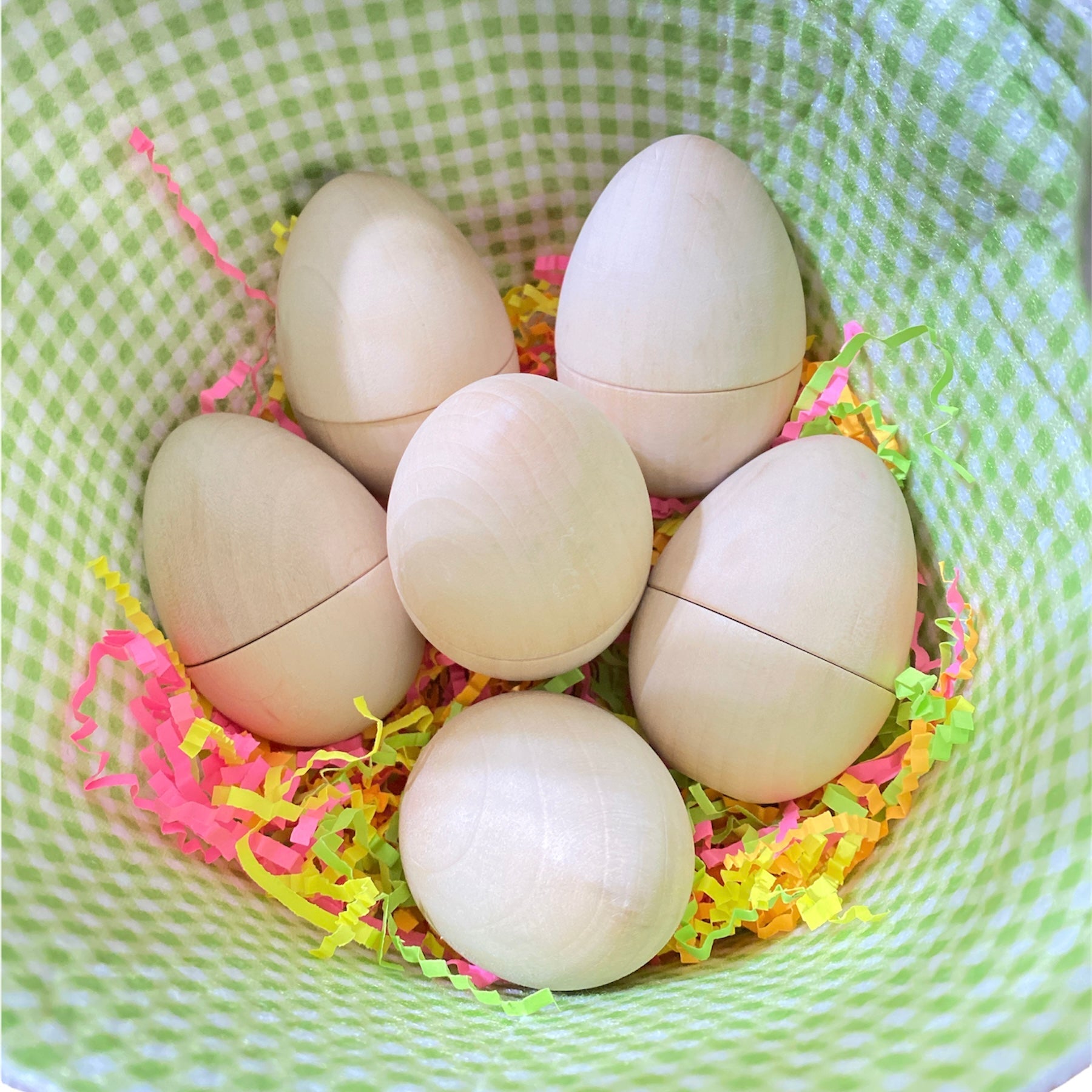 6 Pcs Magnetic Natural Wooden Eggs - The Nurturing Nook