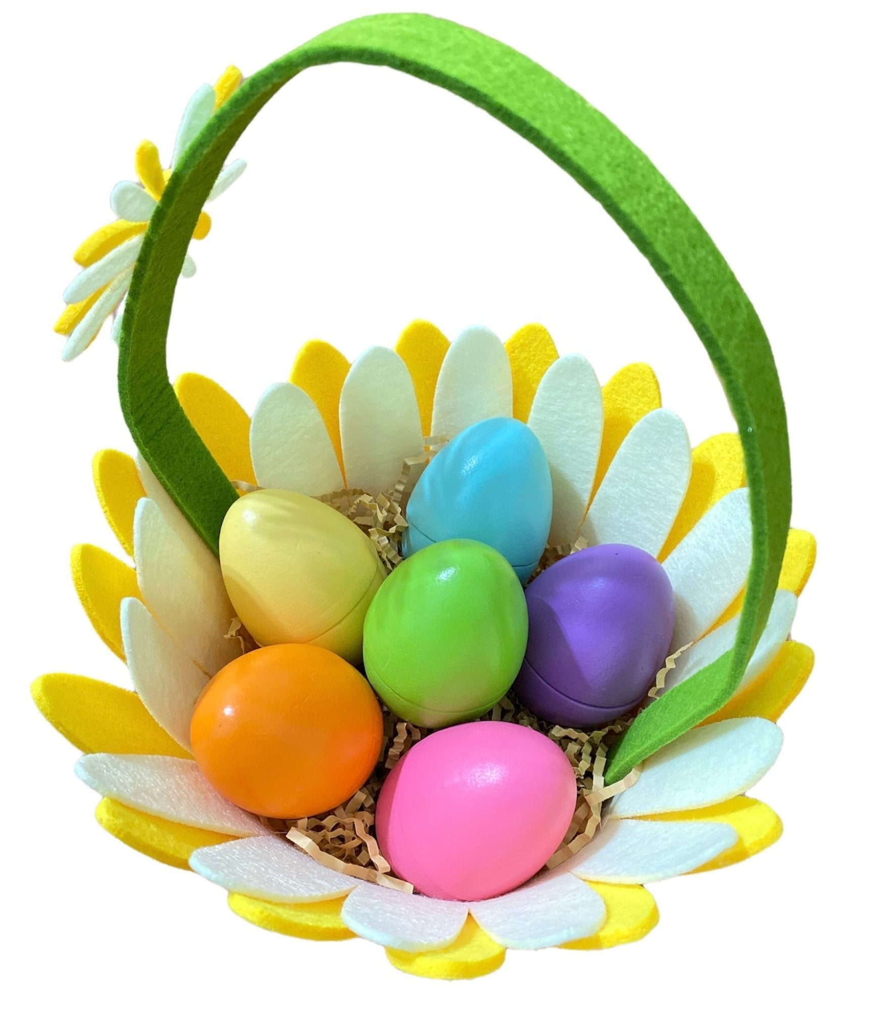 6 Pcs STAINED Magnetic Wooden Eggs in Pastel/Macaron Colors - The Nurturing Nook