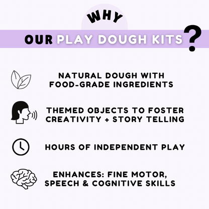 Jungle and Safari Animals Playdough Kit