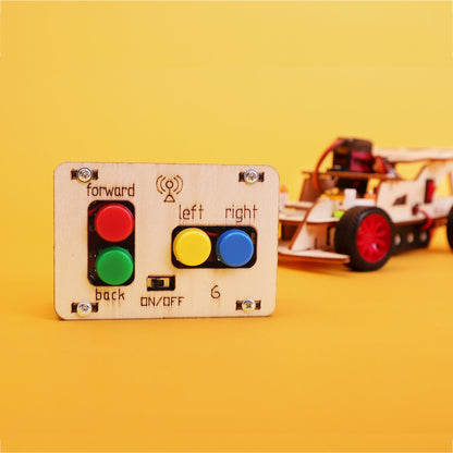 Steering Remote-Controlled Car DIY Kit, Educational STEM Toy