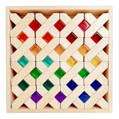 80 Pcs Combination Set with 32 X - shape and 48 Lucite Cubes - The Nurturing Nook