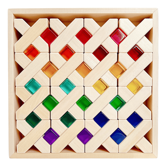80 Pcs Combination Set with 32 X - shape and 48 Lucite Cubes - The Nurturing Nook