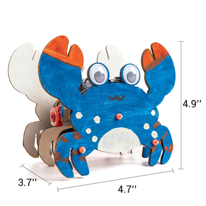 Sound-Activated Walking Crab STEM Kit – Build, Paint & Watch It Walk