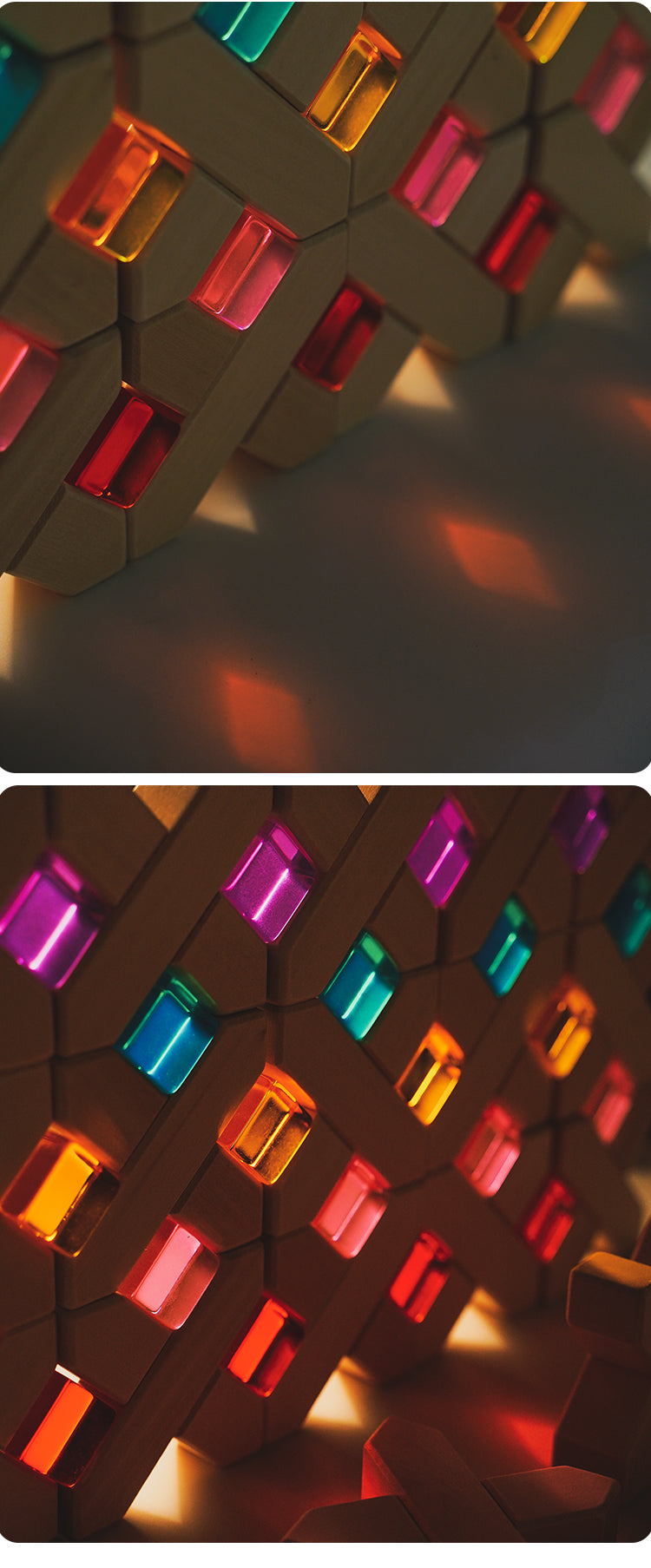 **Pre-order (Ships in 2-3 Weeks)**60 Pcs Rainbow Translucent Lucite Cubes Set with Storage Tray