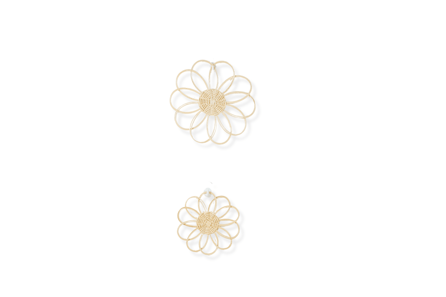Sweet Bloom Rattan Flower Wall Art – Cute Boho Nursery & Girls Room Decor