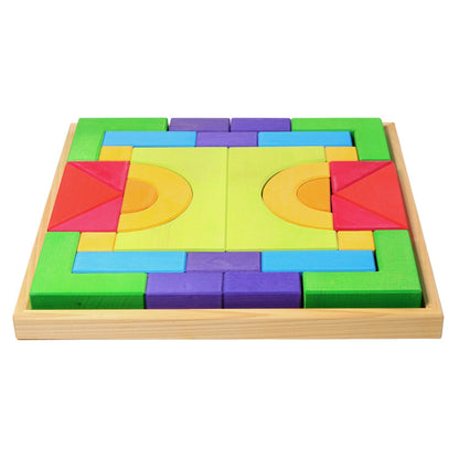 **Pre-order (Ships in 2-3 Weeks)**30 Pcs STAINED Large Basic I Building Block Set with Storage Tray