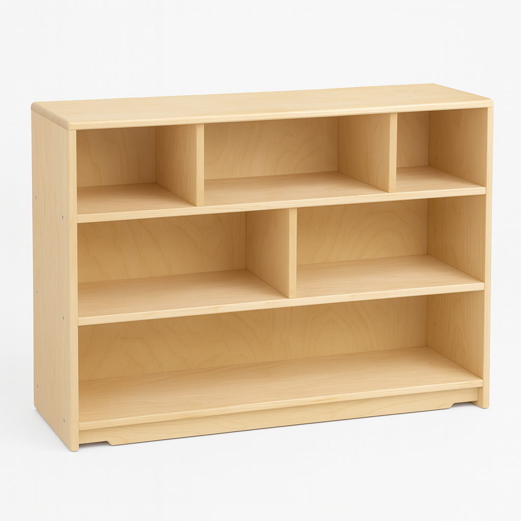 Montessori Classroom Shelf - 4' x 32" - Closed Back