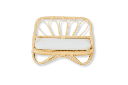The Heirloom Doll Couch | Boho Montessori Doll Furniture | Eco-Friendly Pretend Play Sofa for Dolls