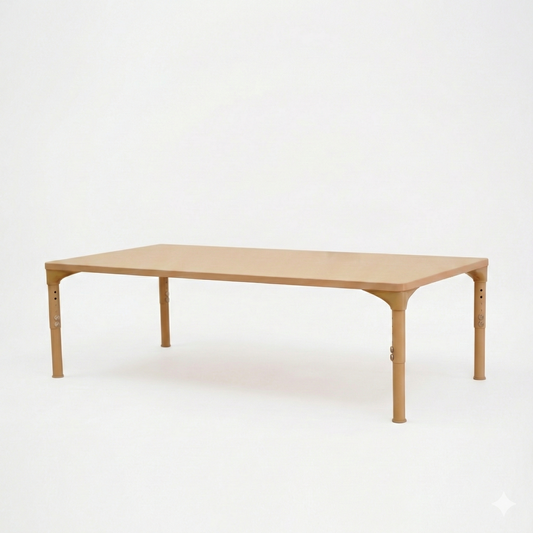 Rectangular Adjustable Kids Table – 13" to 17" Height | Toddler & Preschool Classroom Activity Table