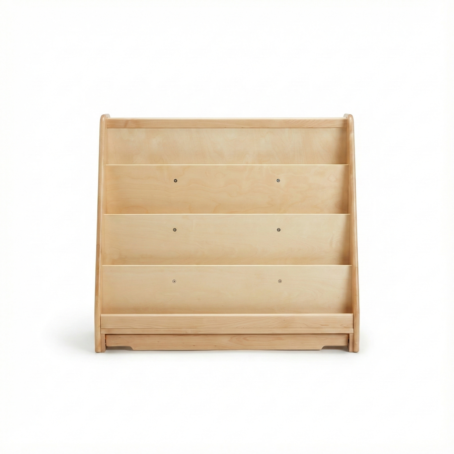 Wooden Classroom Bookshelf – 4 Tier Front-Facing Display | 32" H x 36.5" W x 14.5" D