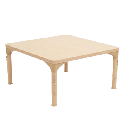 Square Adjustable Kids Table – 13" to 17" Height | Preschool & Toddler Activity Table for Classrooms & Daycares