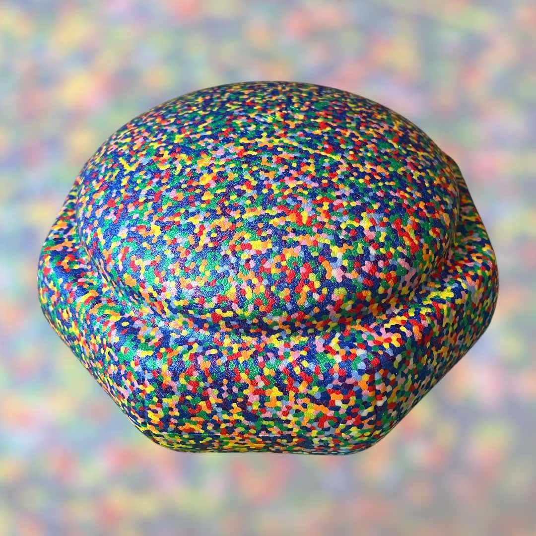**Pre-order (Ships in 3-4 weeks)** Rainbow Confetti Stepping Stone (Single Piece)