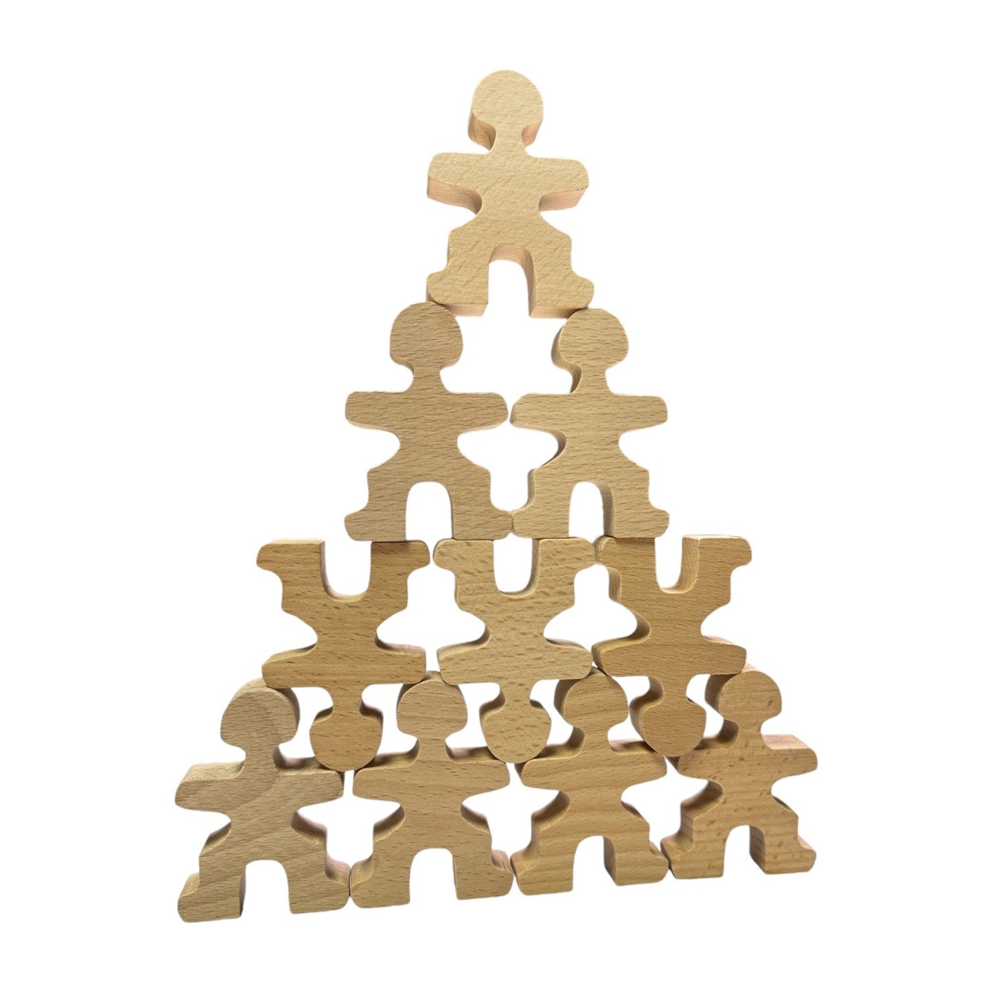 **Pre-order (Ships in 2-3 Weeks)**32 Pcs Wooden Little Balancing People Stacking Set