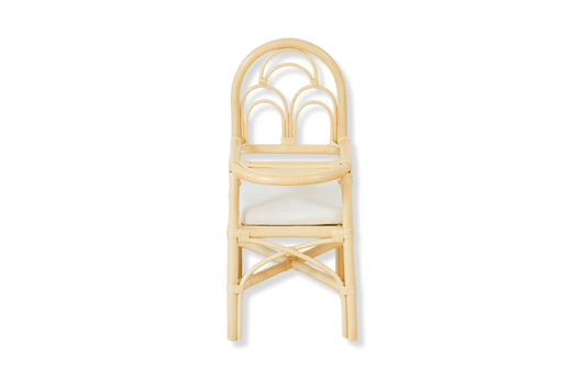 Sweet Moments Rattan Doll High Chair