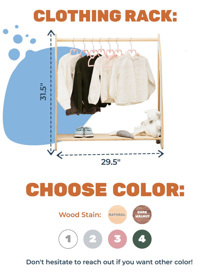 Wooden Clothing Rack